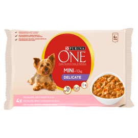 Purina One Mini Delicate nedves kutyaeledel 4 x 100 g