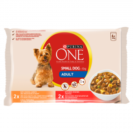 Purina One Mini Adult szószos válogatás nedves kutyaeledel 4 x 100 g