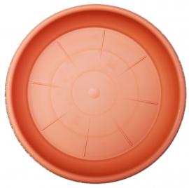 Virágcserép alátét 25cm műanyag terracotta