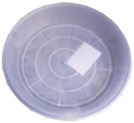 Virágcserép alátét orchidea 17cm műanyag átlátszó