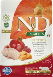 N&D Cat Pumpkin Neutered Fürj 300g