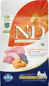 N&D Dog Grain Free bárány&áfonya sütőtökkel adult mini 800g