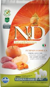 N&D Dog Grain Free vaddisznó&alma; sütőtökkel adult medium/maxi 2,5kg