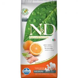 N&D Dog Grain Free hal&narancs; adult medium 12kg