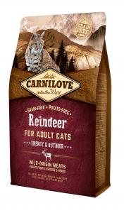 Carnilove Cat Adult Rénszarvas – Energy & Outdoor 2kg