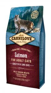 Carnilove Cat Adult Lazac – Sensitive & Long Hair 6kg