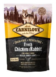 Carnilove Fresh Adult Dog csirke & nyúl Muscles, Bones & Joints 1,5kg