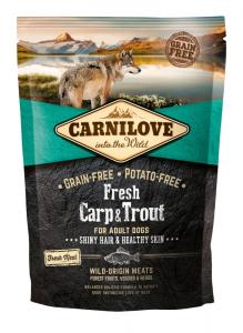 Carnilove Fresh Adult Dog ponty & pisztráng Hair & Healthy Skin 1,5kg