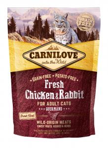 Carnilove Fresh Adult Cat csirke&nyúl Gourmand 400g