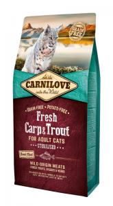 Carnilove Fresh Adult Cat ponty&pisztráng sterilised 6kg