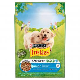 FRISKIES Junior Csirkével, zöldségekkel és tejjel száraz kutyaeledel 500g