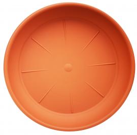 Virágcserép alátét 17cm műanyag terracotta