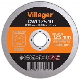 CWI 12510 ROZSDAMENTES ACÉL VÁGÓKORONG 125*22,23*1,0