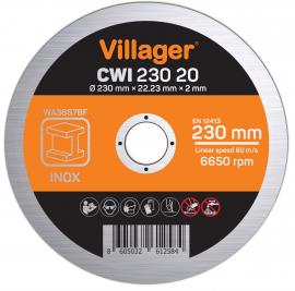 CWI 23020 ROZSDAMENTES ACÉL VÁGÓKORONG 230*22,23*2,0