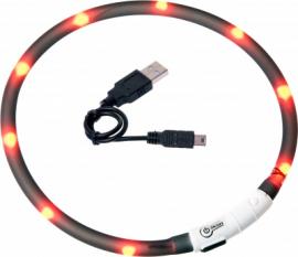 NYAKÖRV VILÁGÍTÓS, LED+USB TÖLTŐVEL 70cm FEKETE