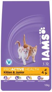 IAMS CAT KITTEN & JUNIOR CHICKEN 10KG