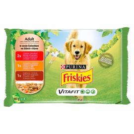 FRISKIES Szószos válogatás nedves kutyaeledel 4x100g