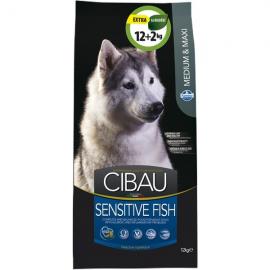 CIBAU SENSITIVE FISH MEDIUM/MAXI 12+2KG 