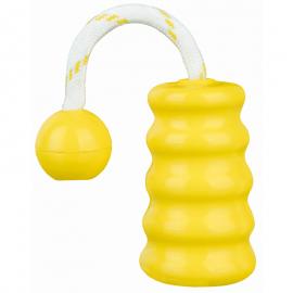 JÁTÉK DOG ACTIVITY TÖMÖR GUMIHARANG KÖTÉLLEL 9CM/22CM