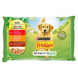 FRISKIES Aszpikos válogatás nedves kutyaeledel 4x100g