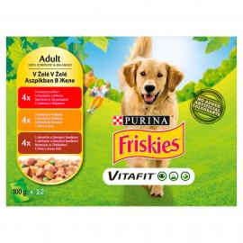 FRISKIES Aszpikos válogatás nedves kutyaeledel 12x100g