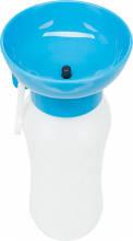 Bottle with Drinking Bowl - Műanyag úti itató, tállal (több féle színben) kutyák részére (0,55l)