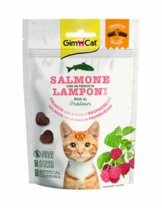 GimCat Snack ropogós lazac falatok málnával 60g