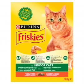 FRISKIES Indoor Csirkével és hozzáadott kerti zöldségekkel száraz macskaeledel 300g