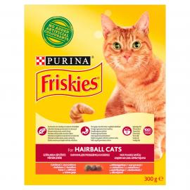 FRISKIES Hairball Formula Csirkével és hozzáadott zöldségekkel száraz macskaeledel 300g