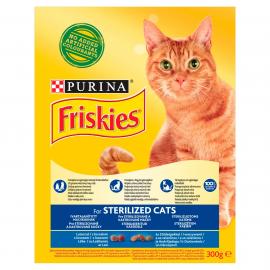 FRISKIES Steril Lazaccal és zöldségekkel száraz macskaeledel 300g