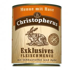 Christopherus Dog konzerv Adult Exclusive húsmenü nyúllal 800g