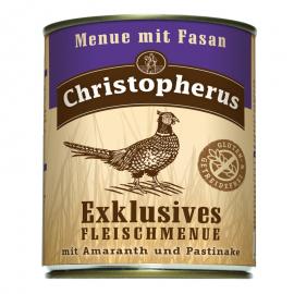 Christopherus Dog konzerv Adult Exclusive húsmenü fácánnal 800g