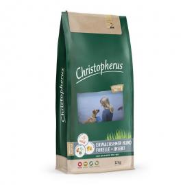 Christopherus Dog Adult Grainfree Pisztráng és rovar Small&medium; 12kg